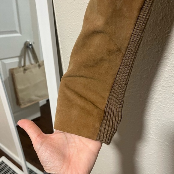 Vince Tan/Rust Suede Jacket Size S - Picture 8 of 9